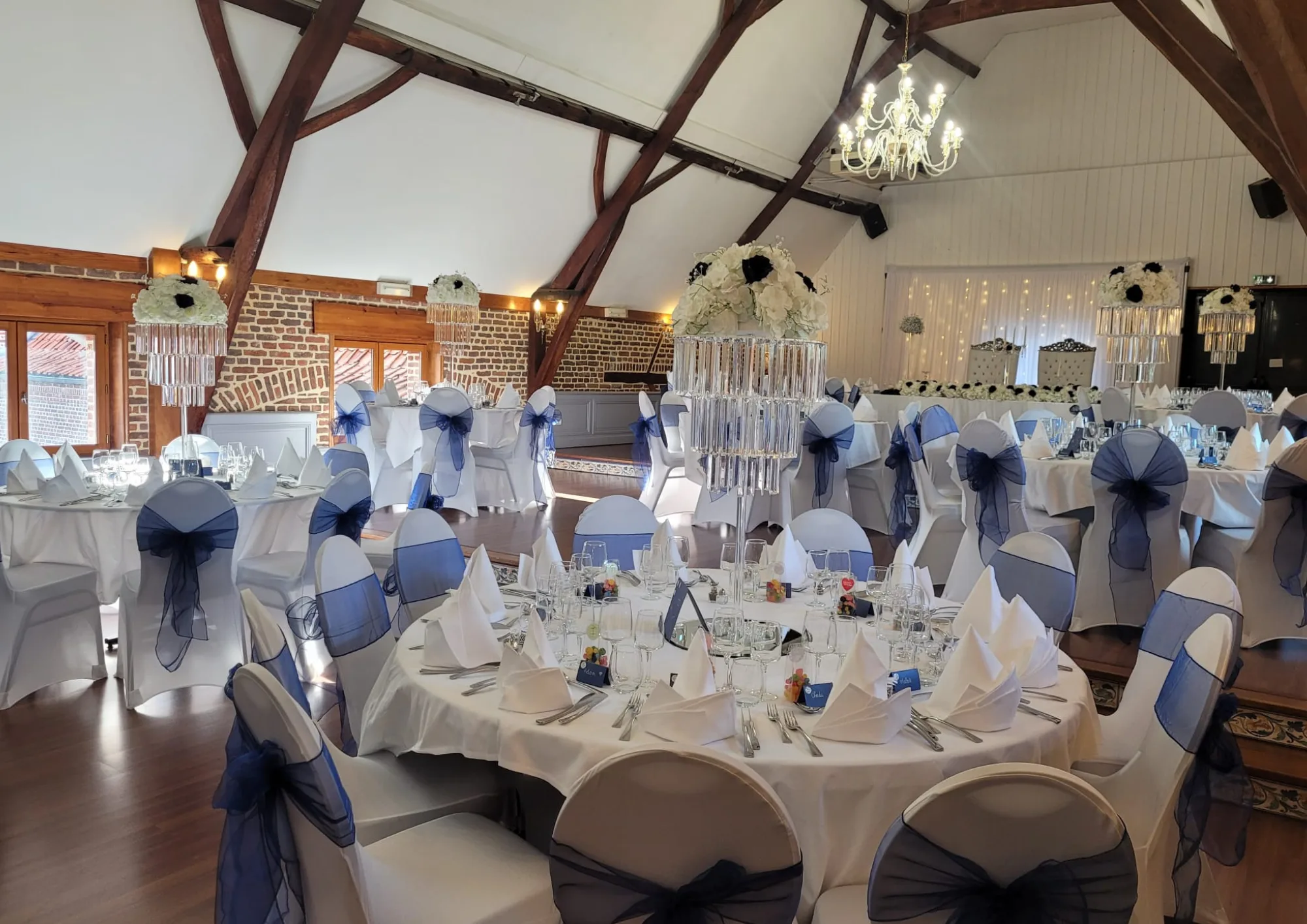 déco de table bleu