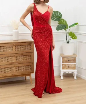 Robe de soirée élégante à sequins