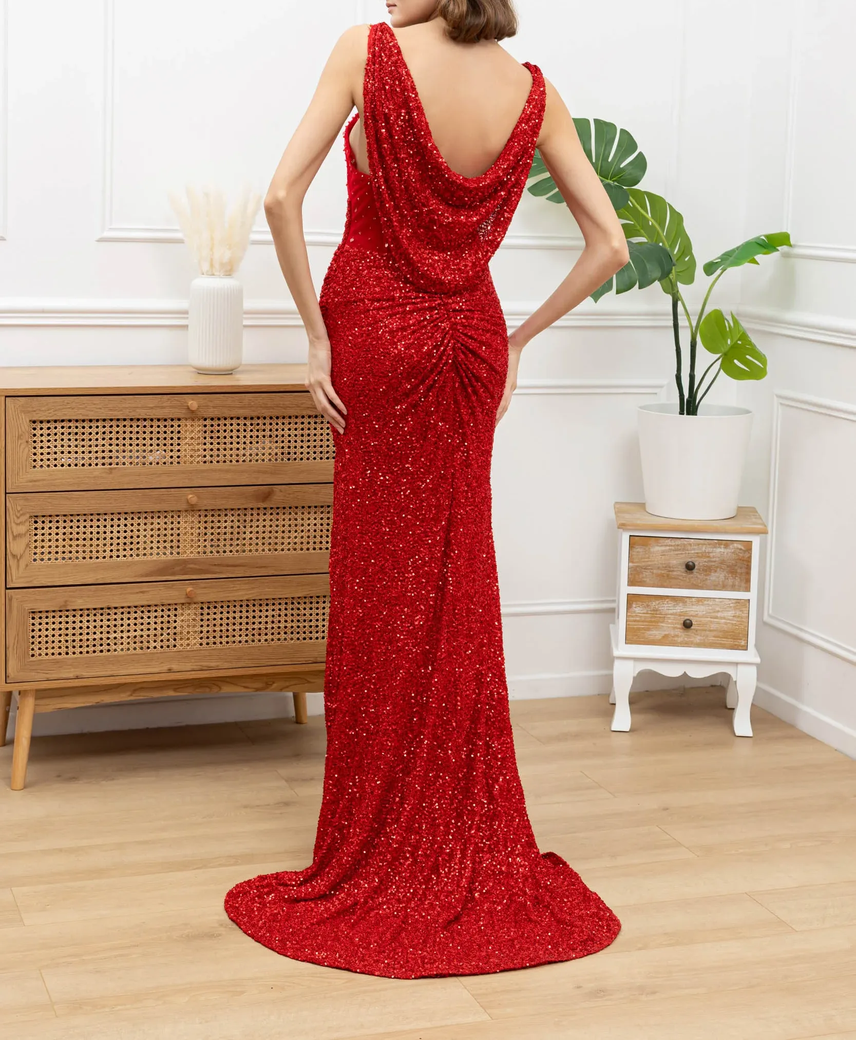 Robe de soirée élégante à sequins – Image 2