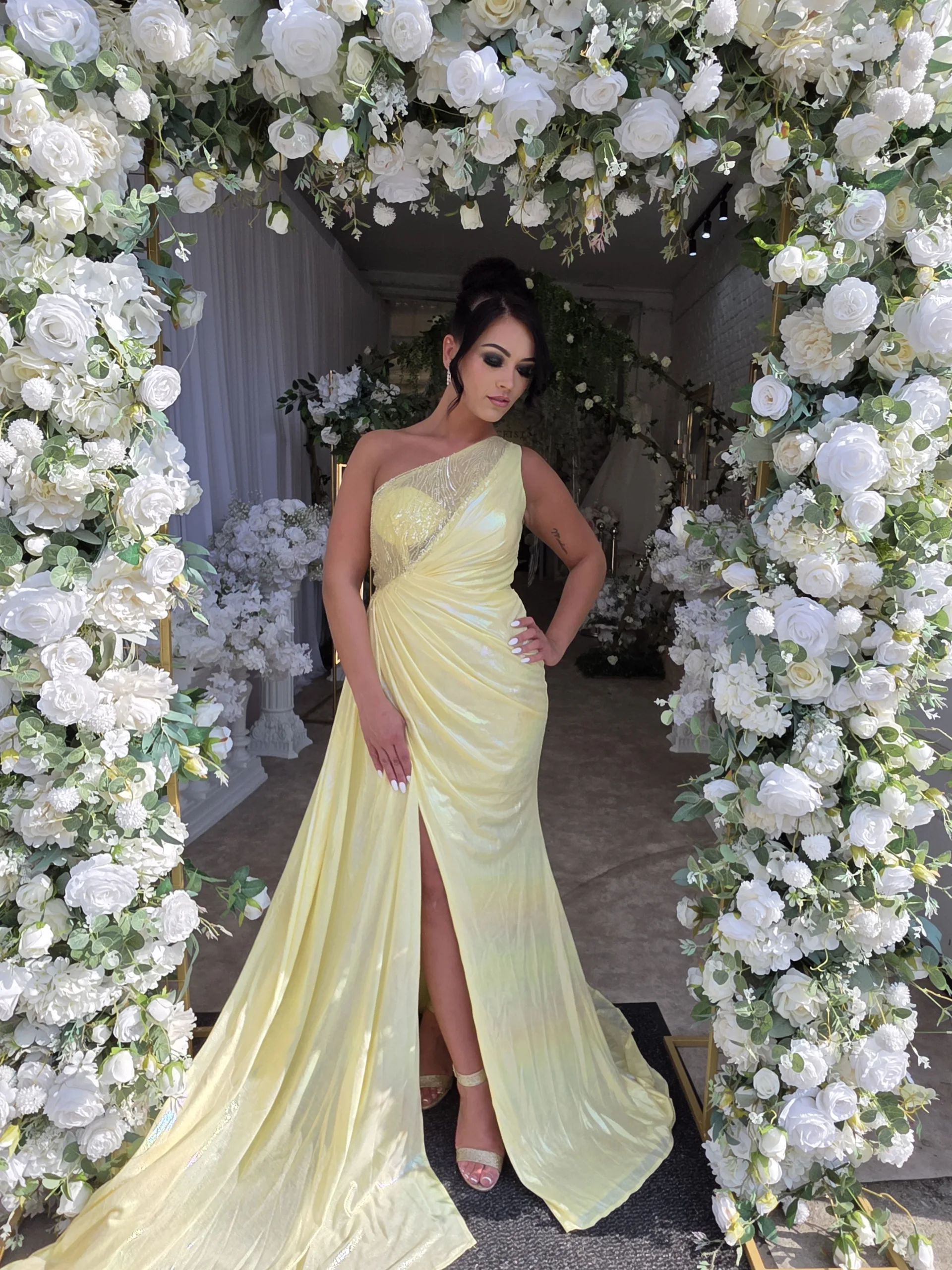 Robe de soirée asymétrique 2026