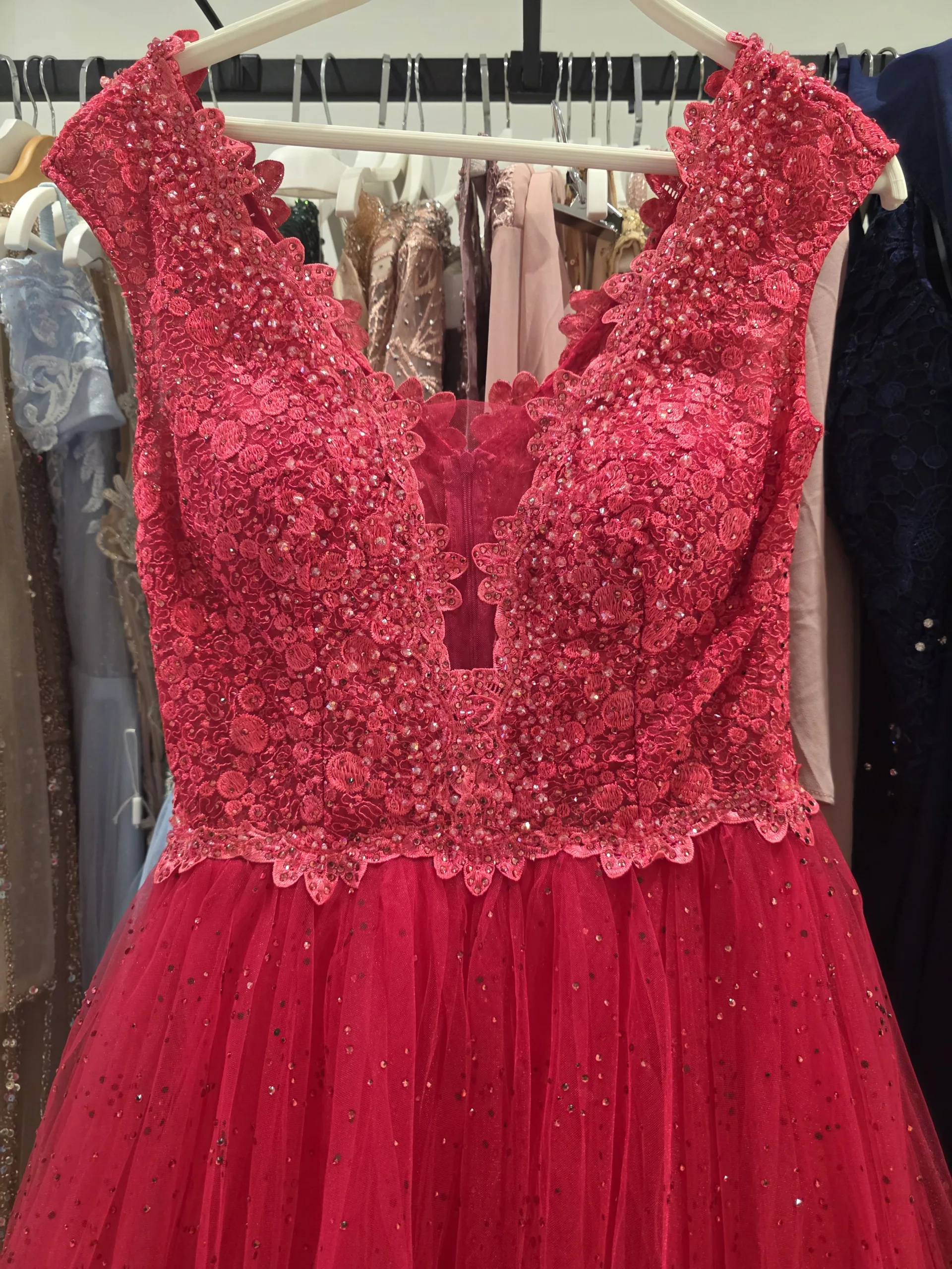 robe de cérémonie longue élégante avec bustier travaillé - idéale pour soirées et galas – Image 3