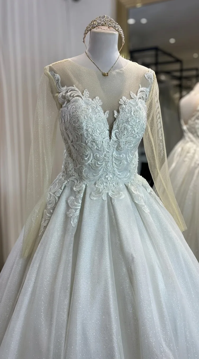 robe de mariée princesse blanche, digne d’un conte de fées