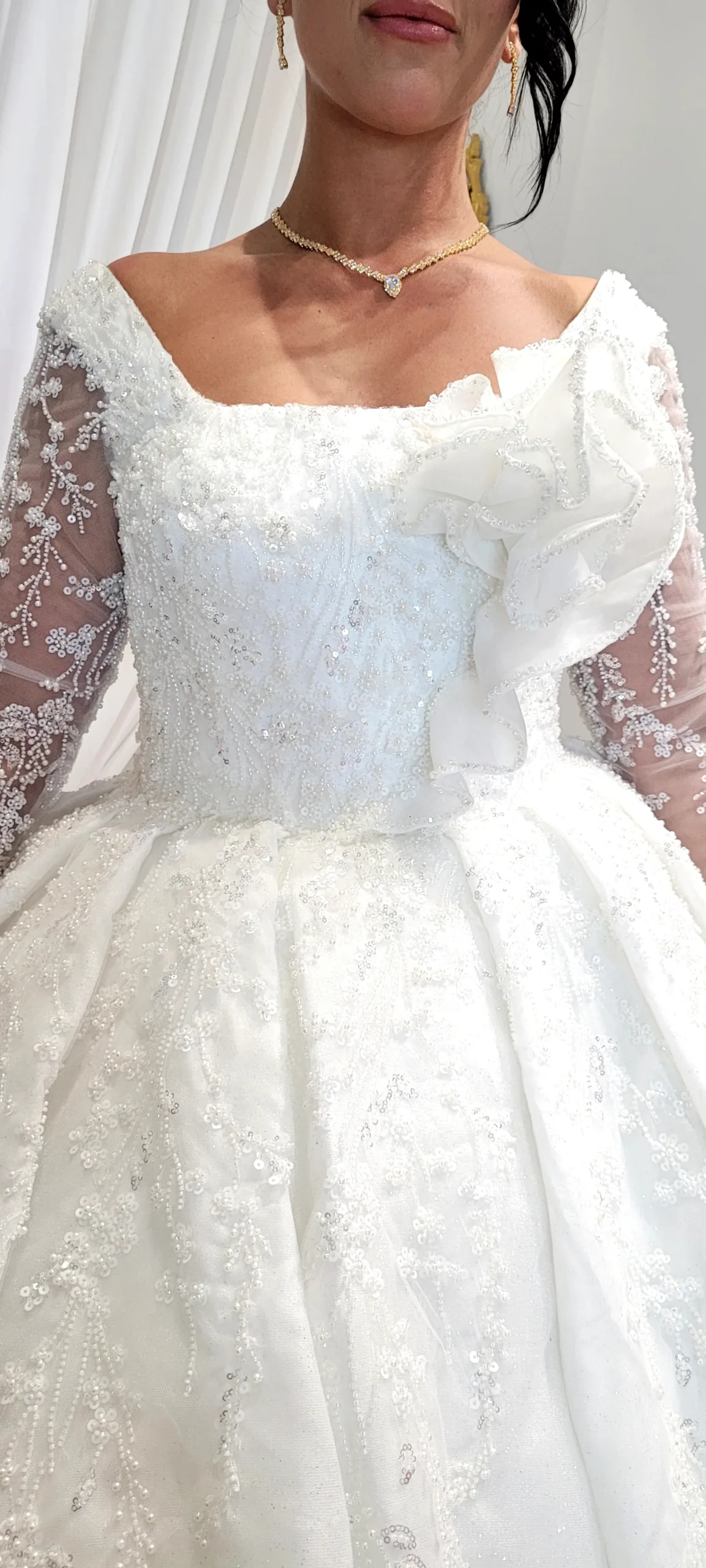 Prestige Princesse en Dentelle et Manches Longues – Image 2