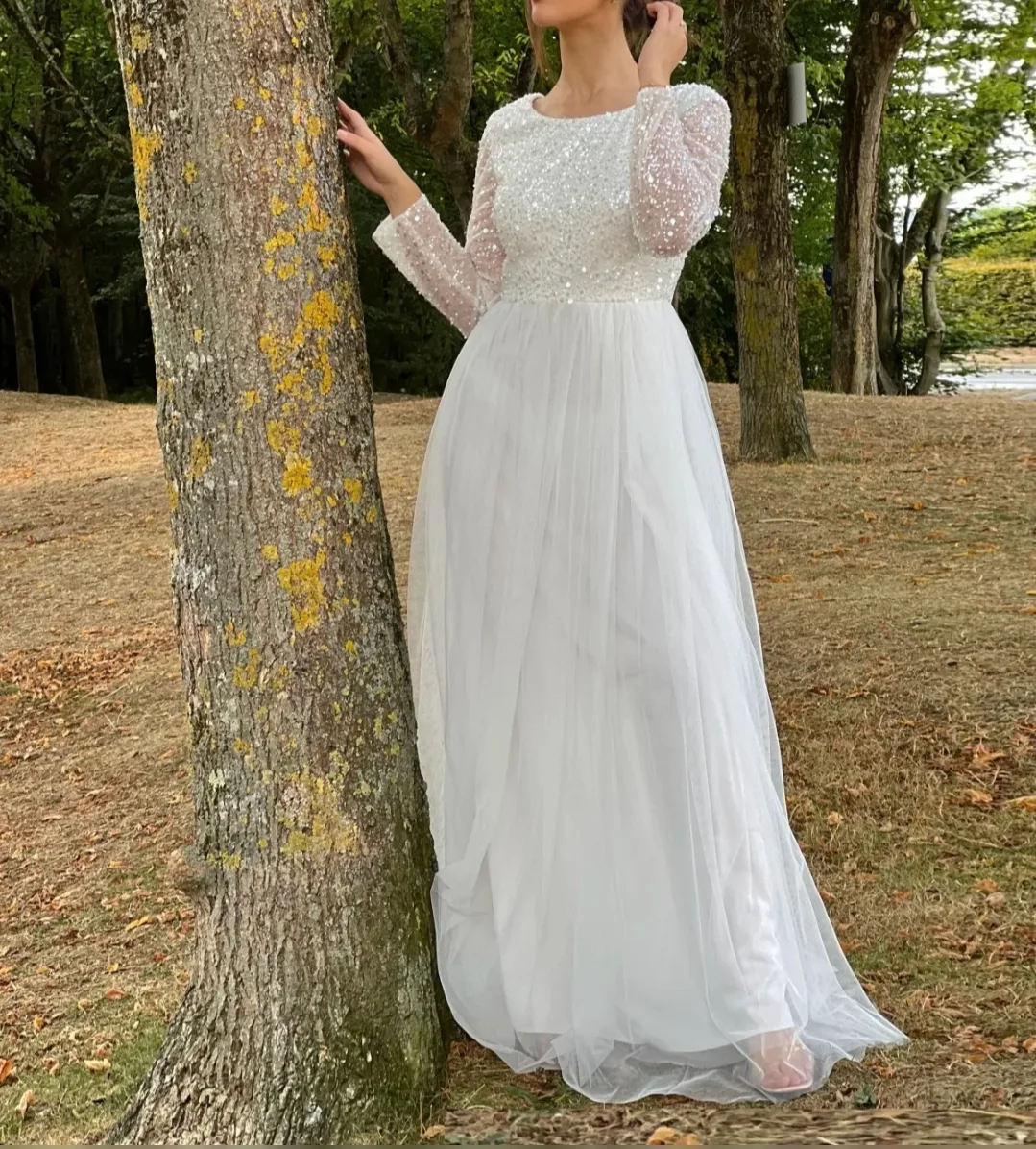 robe de soirée longue scintillante